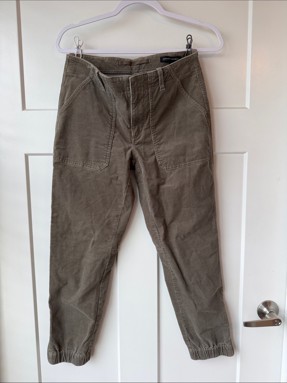 Banana Republic Olive Green Corduroy Jogger Pants